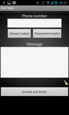 PGP SMS lite android App screenshot 0