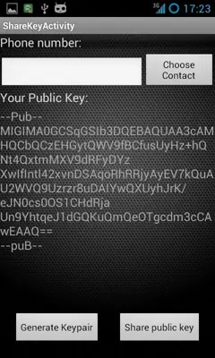 PGP SMS lite android App screenshot 3