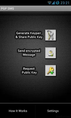 PGP SMS lite android App screenshot 5